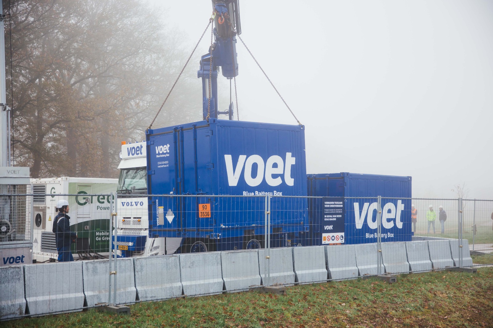 Mobiele batterij geplaatst in Dalfsen