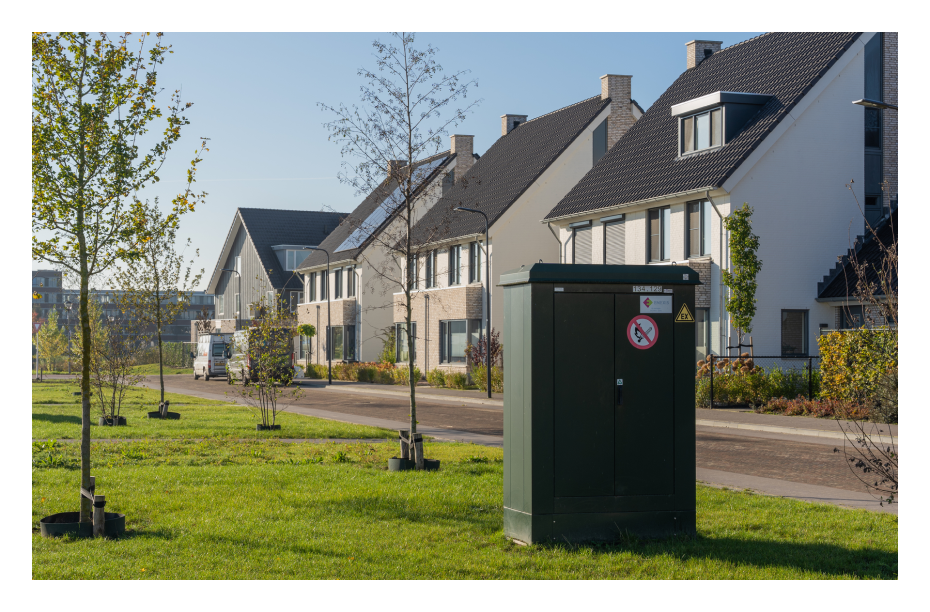 Elektriciteitskast in buurt